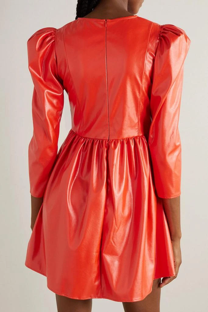 BATSHEVA Vinyl mini dress 3