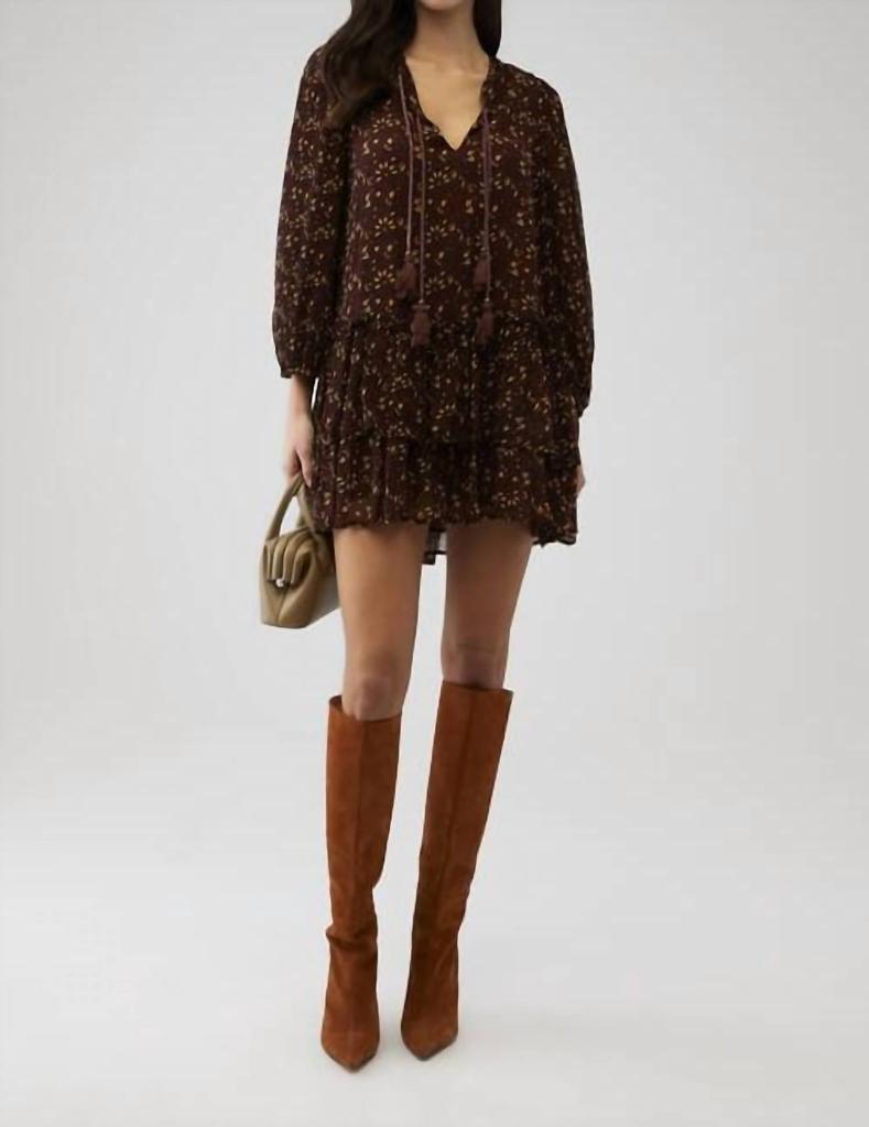 Cleobella Jaslynn Mini Dress In Zadia Block Print