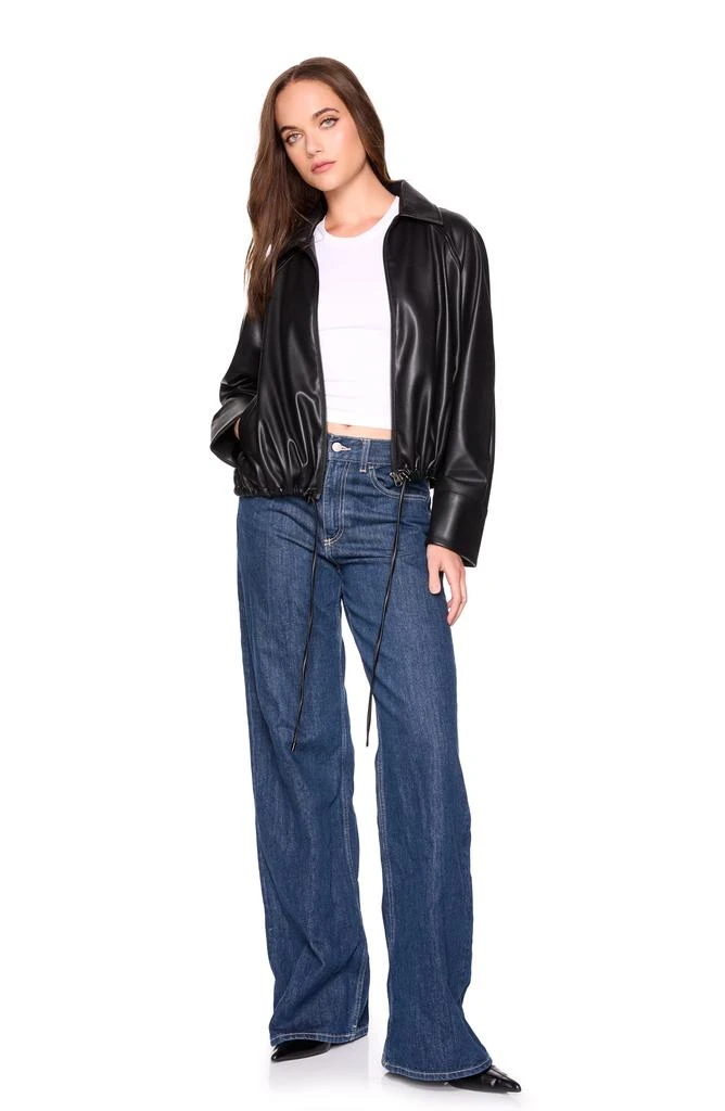 Susana Monaco Faux Leather Full Zip Jacket 5