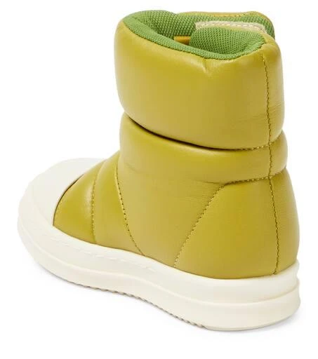 Rick Owens Puffer leather boots 2