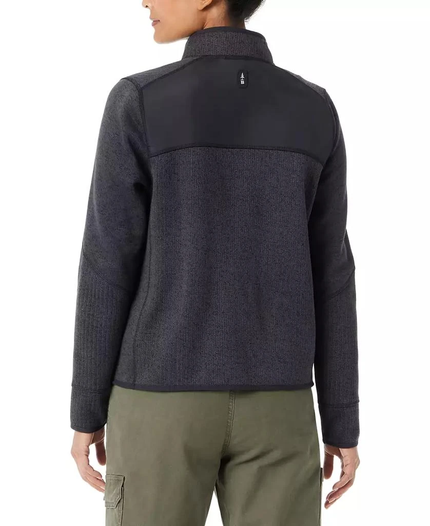 BASS OUTDOOR Women's Mixed-Media Mock-Neck Sweatshirt 7