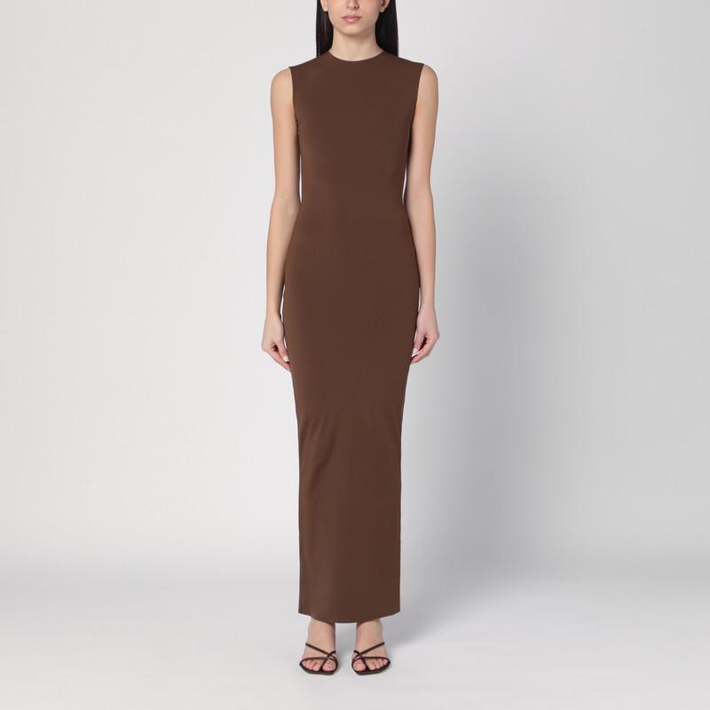 Entire Studios Long brown dress in nylon blend