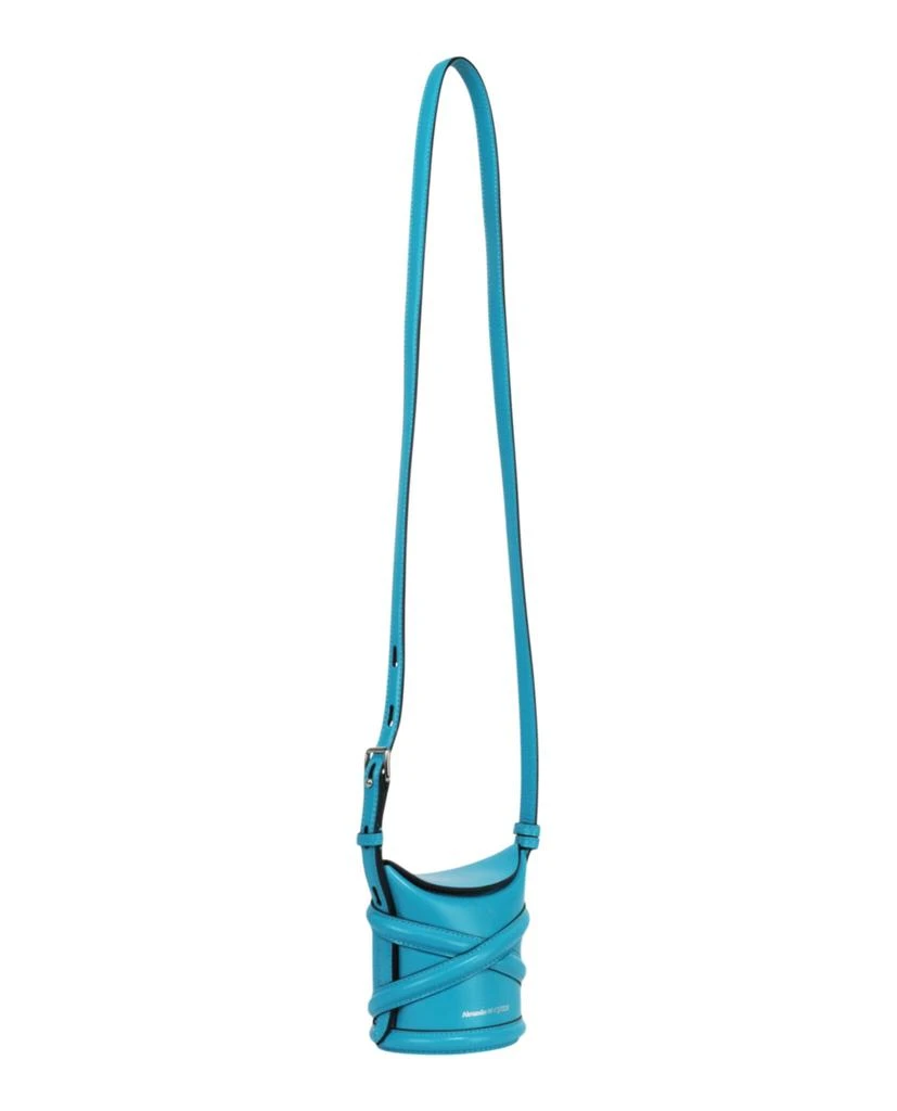 Alexander McQueen Mini Curve Leather Bucket Bag 4