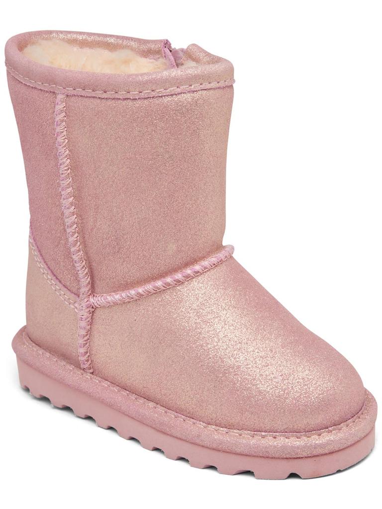 BEARPAW Elle Youth Girls Suede Cold Weather Shearling Boots