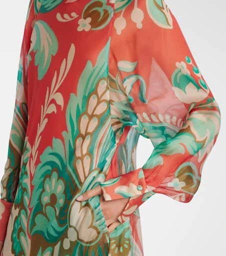 ETRO Printed silk maxi dress 5