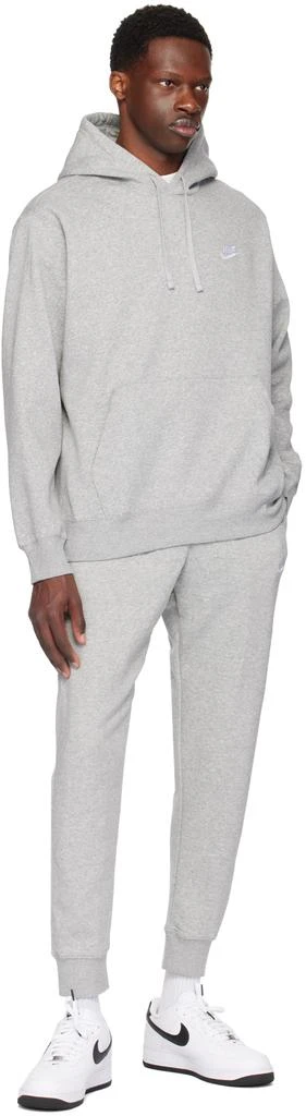 NIKE Gray Embroidered Sweatpants 4