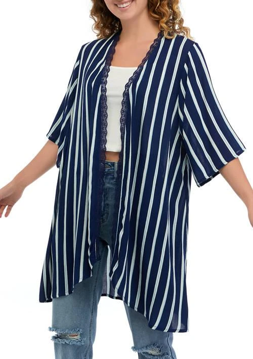 TRUE CRAFT Craft Open Front Kimono 1