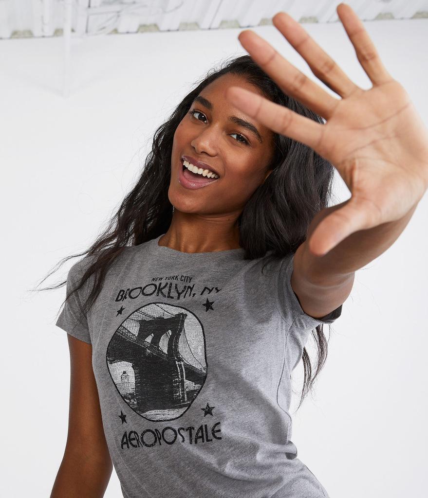 Aeropostale Aeropostale Brooklyn Bridge Nyc Signature Graphic Tee