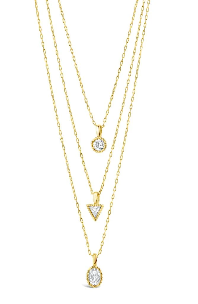 Sterling Forever Julia Layered Pendant Necklace