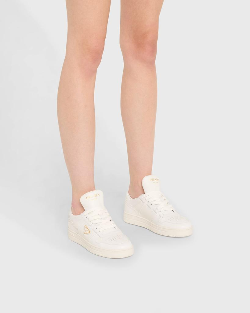 Prada Downtown Leather Low-Top Sneakers