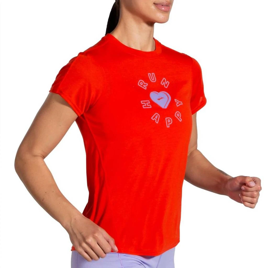 Brooks Brooks - WOMEN'S DISTANCE GRAPHIC SHORT SLEEVE T-SHIRT 3
