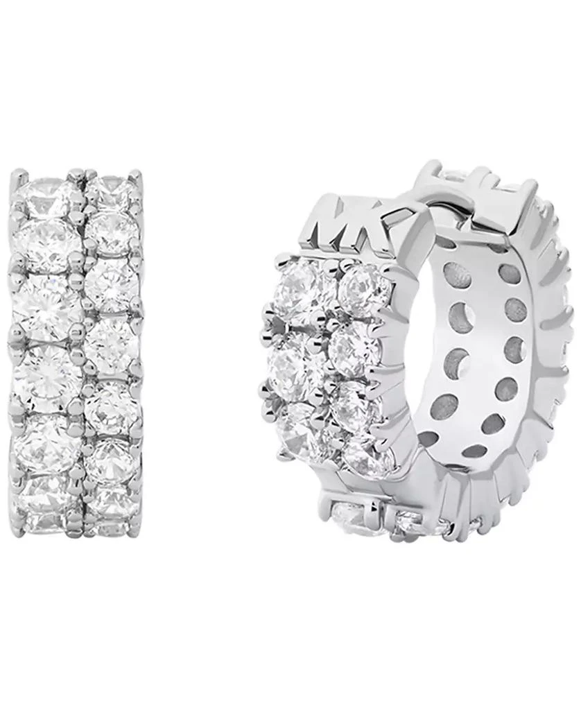 Michael Kors Cubic Zirconia Huggie Earrings 2