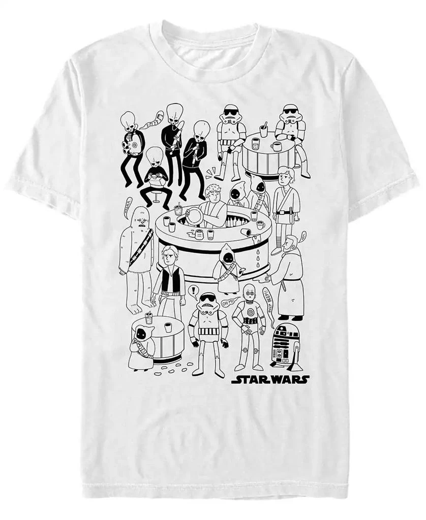 Star Wars Star Wars Men's Classic Cantina Cartoon Short Sleeve T-Shirt 1