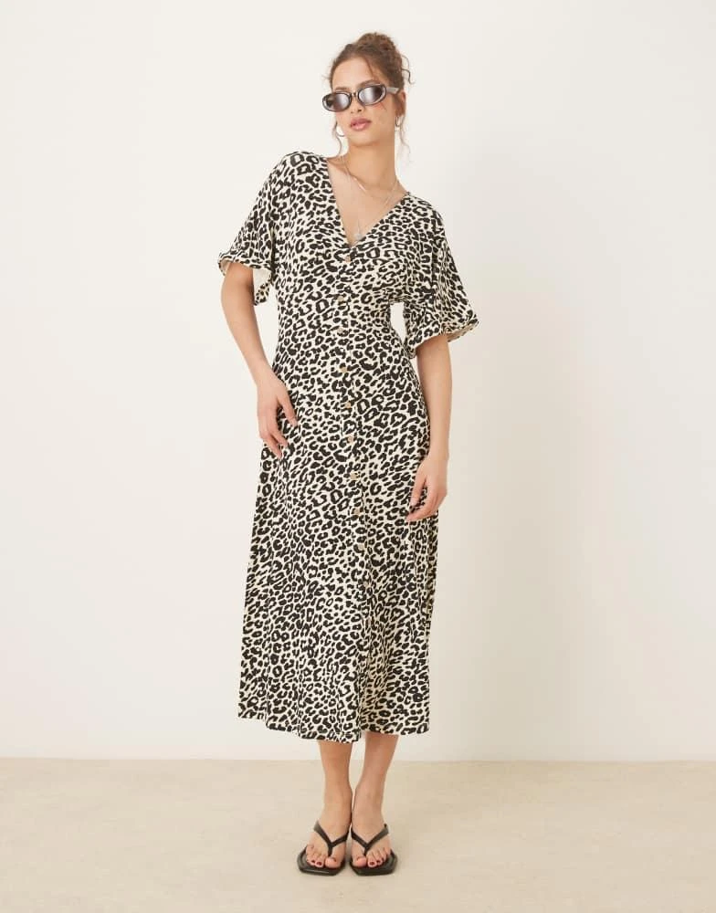 asos design wrap front midi dress ASOS Design supersoft Wrap Front Midi Dress in Black