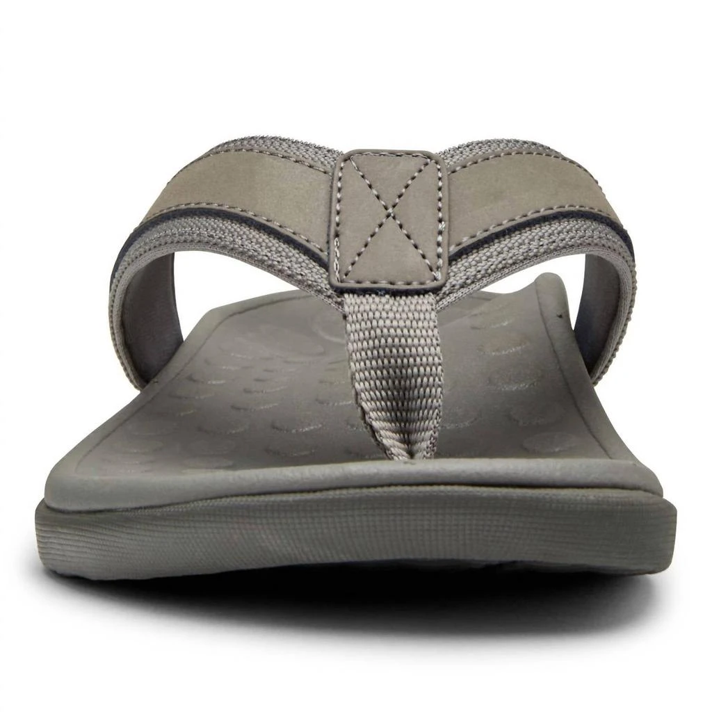 VIONIC Men's Tide Toe Post Sandal In Charcoal 4