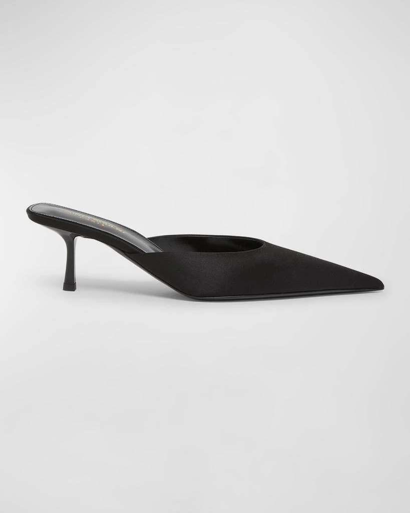 Yves Saint Laurent Barbara Silk Mule Pumps 1