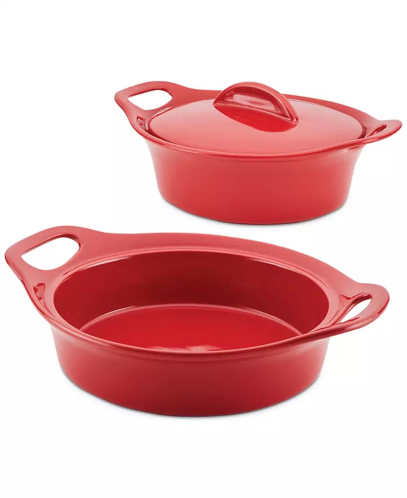 Rachael Ray 3-Pc. Ceramic Casserole Bakers Set