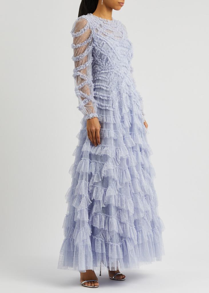 Lana ruffled tulle gown 10 UK10 S