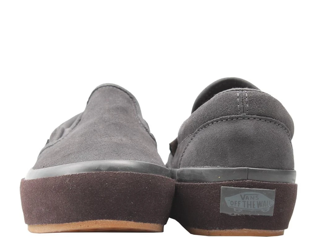 Vans Classic Slip On Platform Suede Outsole Asphalt Low Top Sneaker VN0A3JEZQFA 6