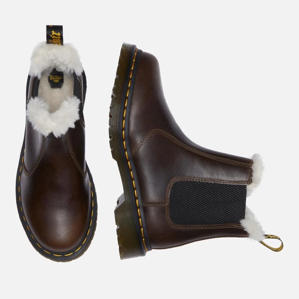 Dr. Martens DR. MARTENS WOMEN'S 2976 LEONORE FAUX FUR-LINED LEATHER BOOTS 3