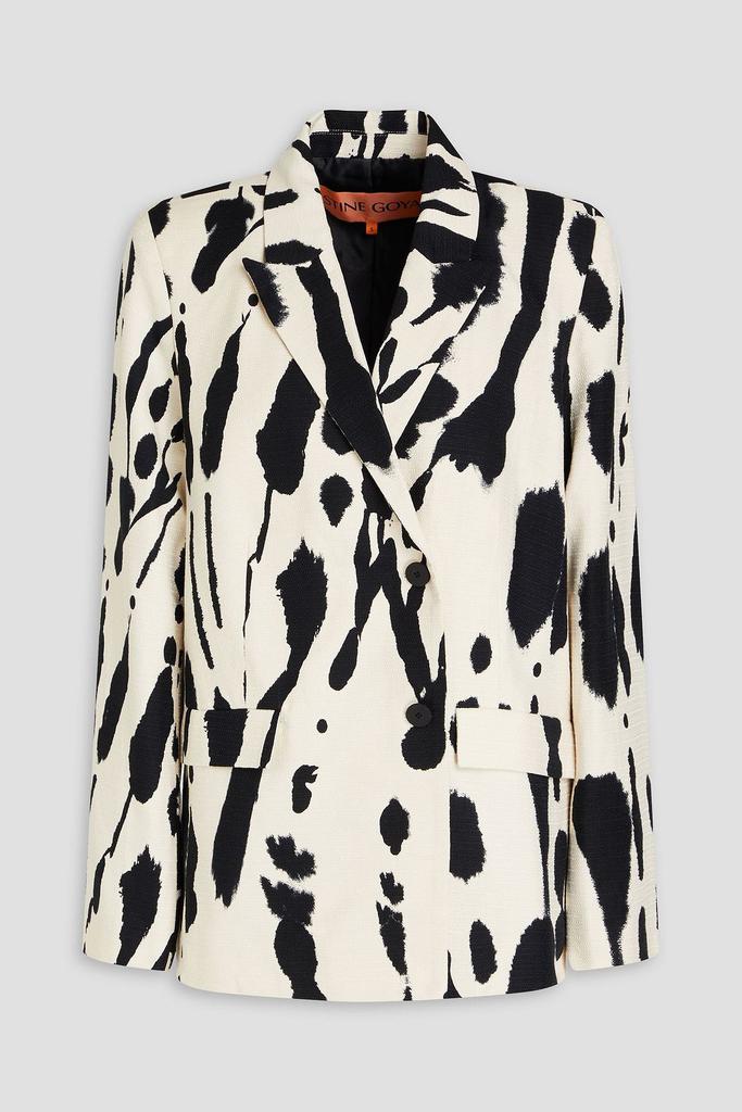 Stine Goya Steely printed cotton-tweed blazer