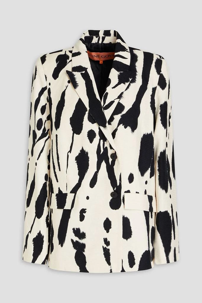 Stine Goya Steely printed cotton-tweed blazer 1