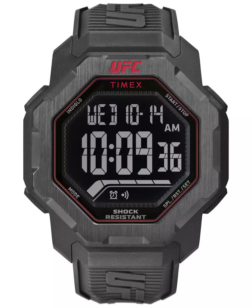 Timex UFC Men's Knockout Digital Black Polyurethane Watch, 48mm