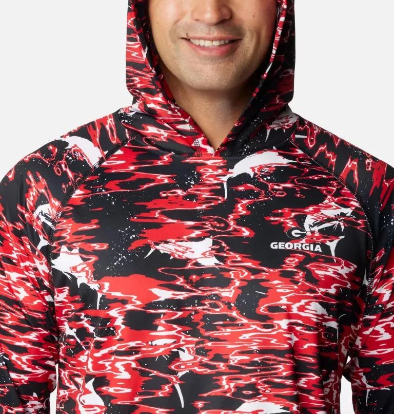 Columbia Columbia Men's Collegiate PFG Super Terminal Tackle  Hoodie - Georgia- 4