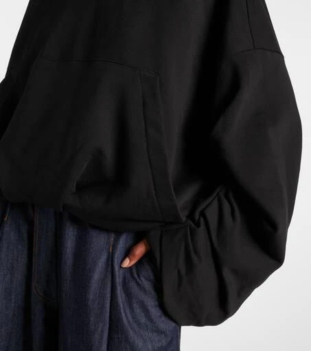 Dries Van Noten Oversized draped cotton jersey hoodie 5