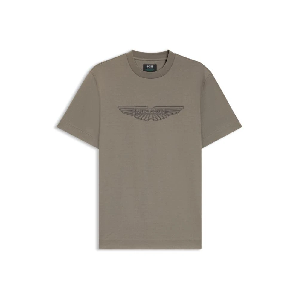 Hugo Boss x ASTON MARTIN mercerized-cotton T-shirt with wing detail