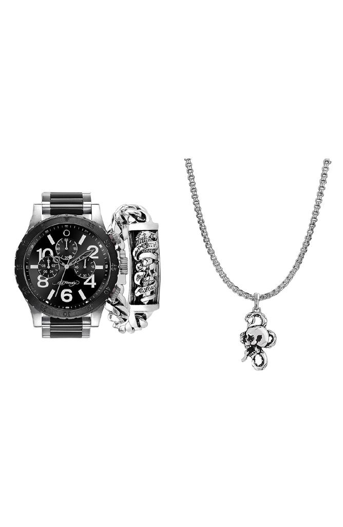 I TOUCH Ed Hardy 3-Piece Jewelry & Watch Set