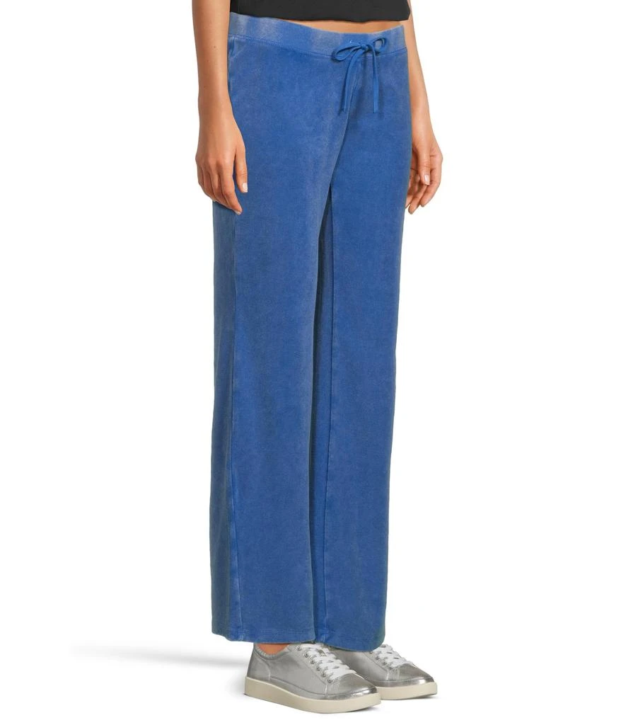 Juicy Couture Washed Towel Terry Heritage Wide Leg Track Pants 2