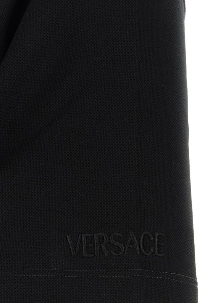 Versace Black piquet polo shirt 3