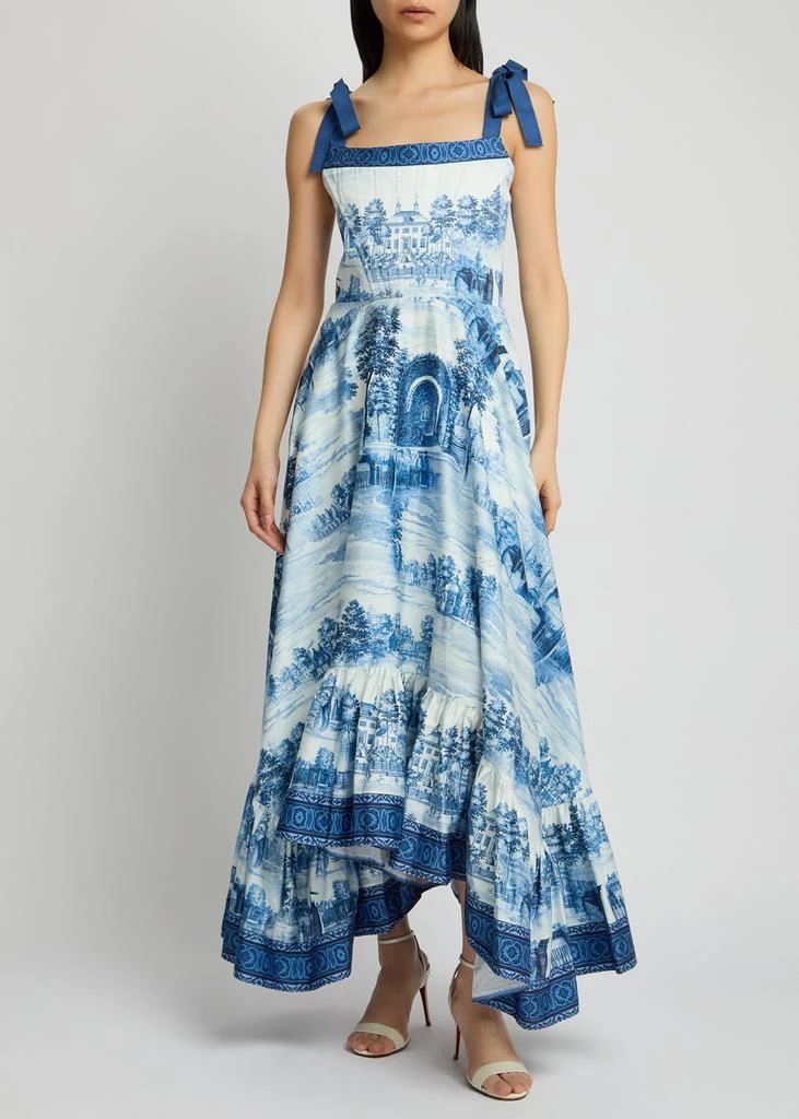 Alice + Olivia Rosalee printed stretch-cotton maxi dress 4