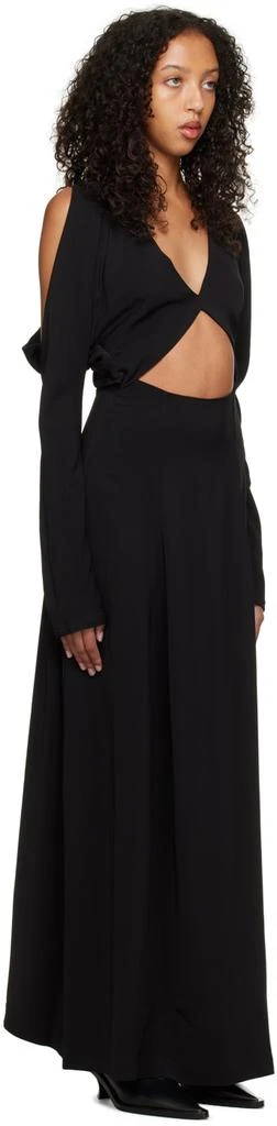 Esse Studios Black Envelope Flume Maxi Dress 2