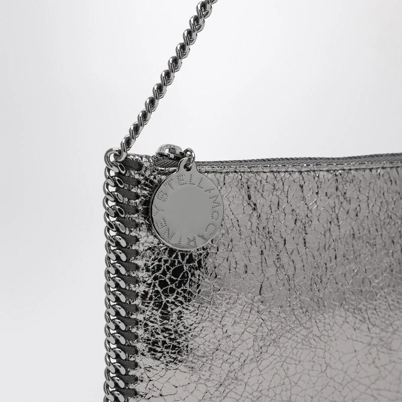 Stella McCartney Falabella Grey Metallic Clutch Shoulder Bag 6