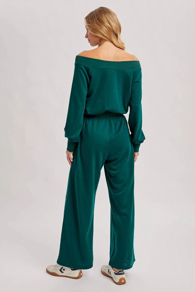 BluIvy Bluivy - Wide Neck Off the Shoulder Knit Jumpsuit 10