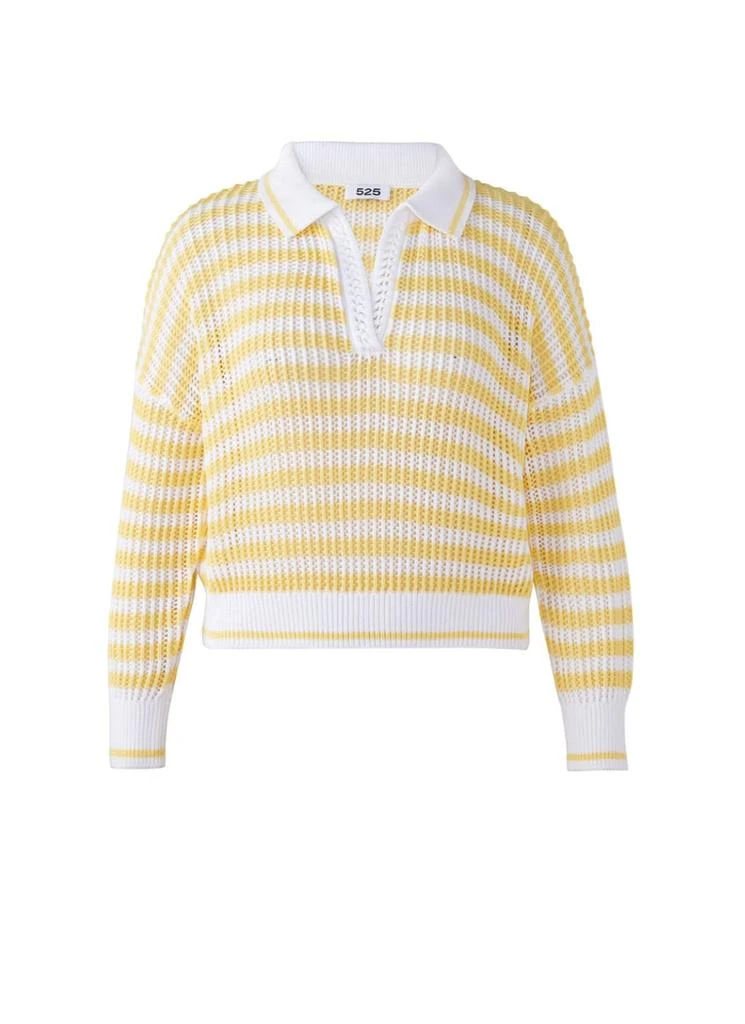 525 America 525 America - Kimberly Striped Collared Pullover 4