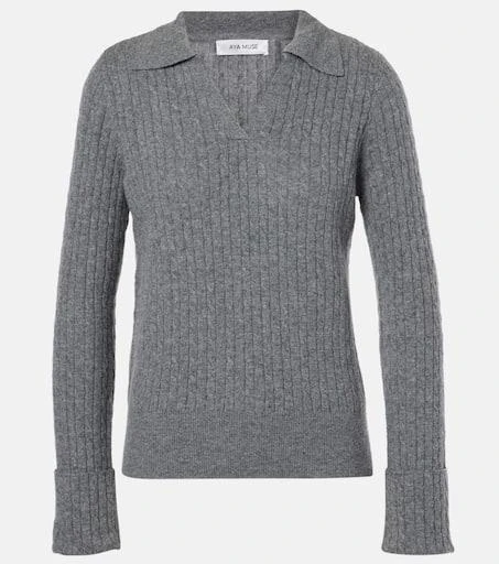 Aya Muse Gaia cashmere polo sweater 1