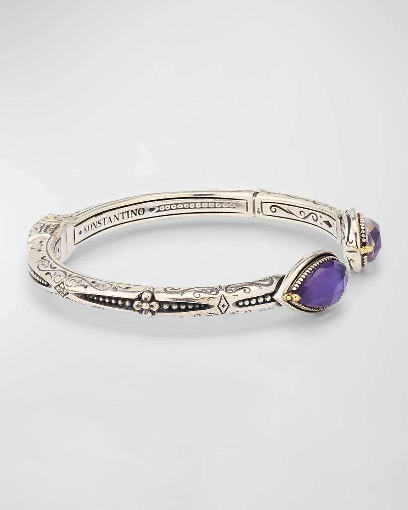 Konstantino Gen K 2 Silver and 18K Gold Rock Crystal Bracelet 4