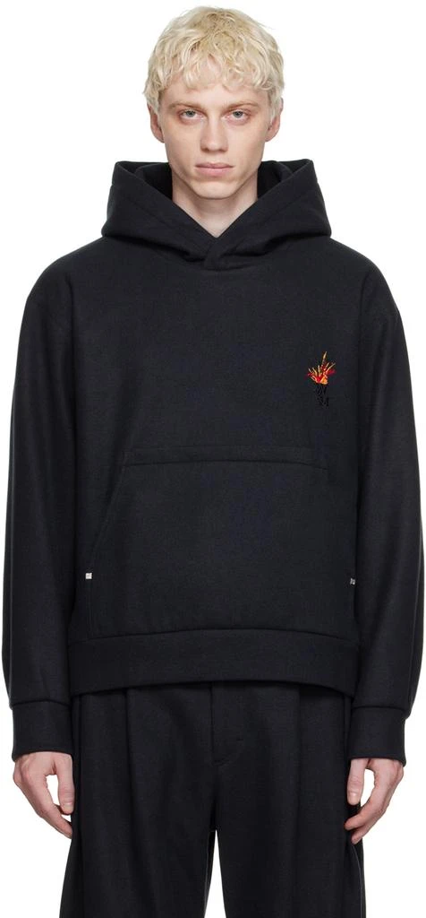 WOOYOUNGMI Navy Volcano Hoodie 1