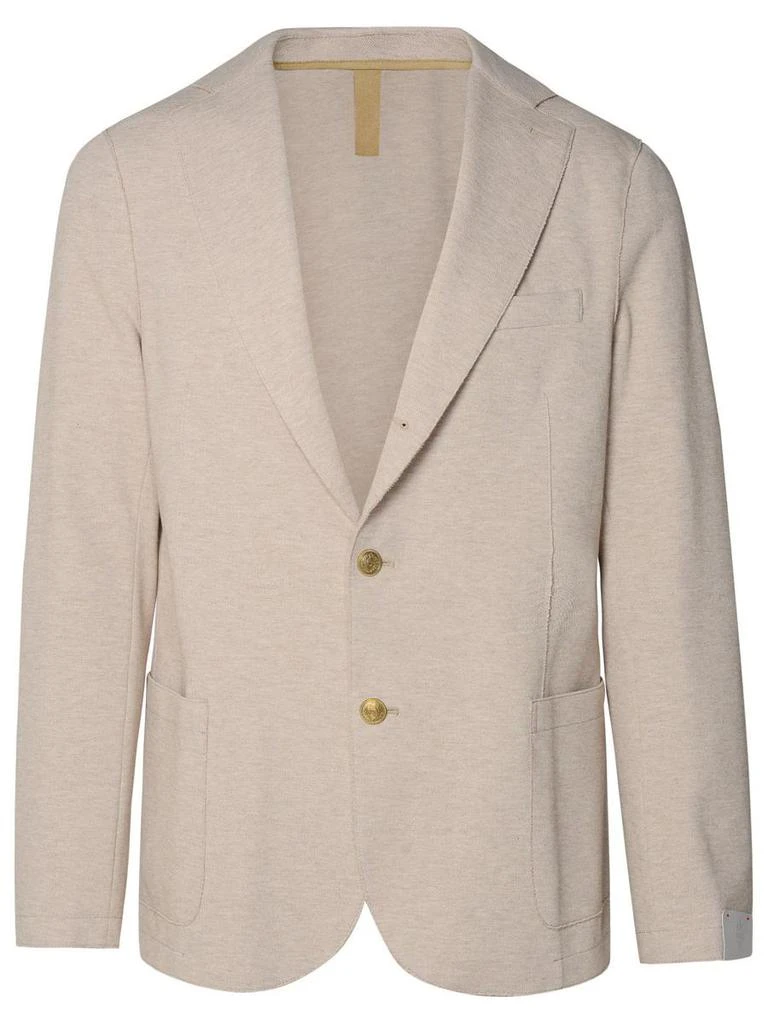 Eleventy Eleventy Beige Cotton Blend Blazer 1