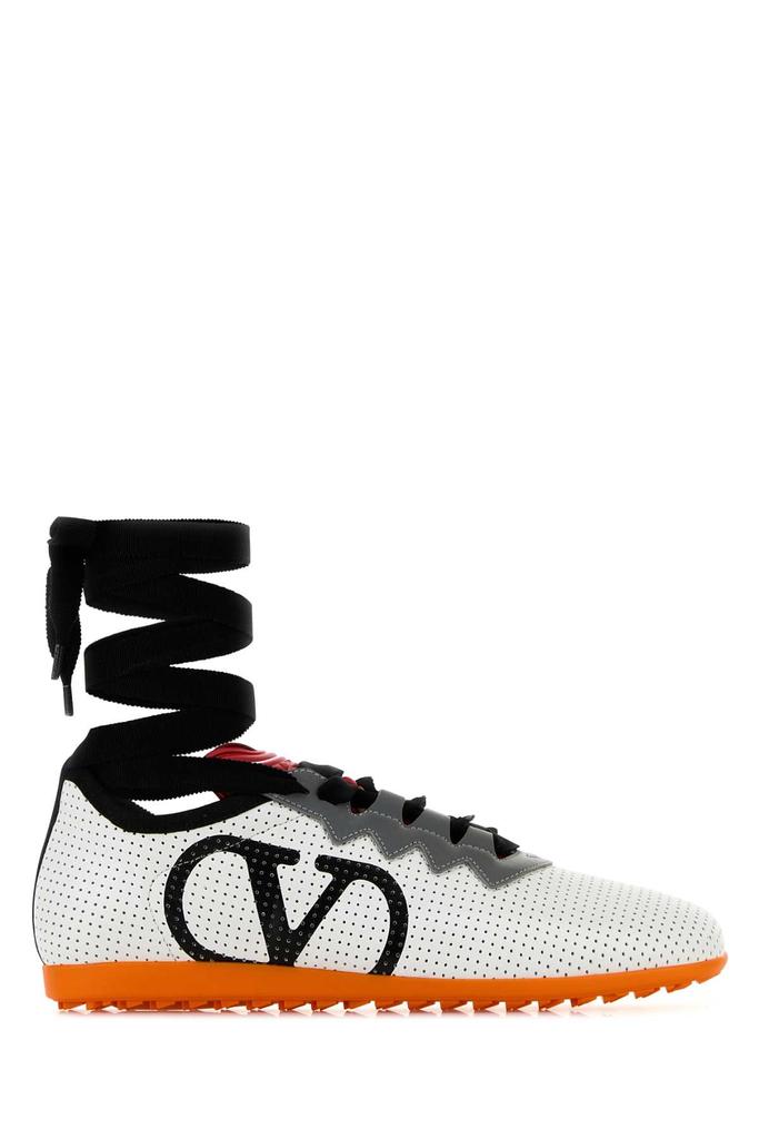 スニーカー VALENTINO GARAVANI White Nappa Leather Chromathon Sneakers Valentino White Nappa Leather Chromathon Sneakers - Casual
