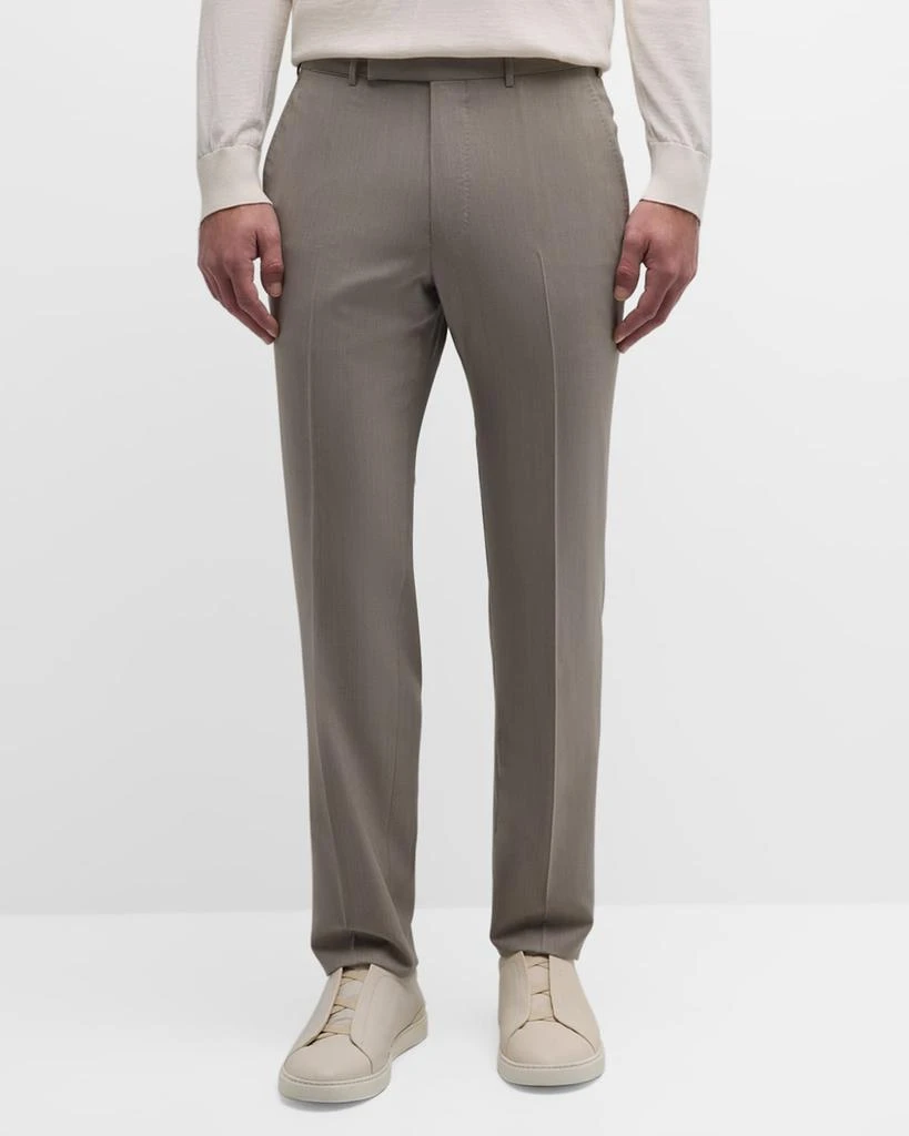 Zegna Men's High Performance Wool Pants 4