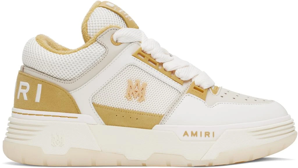 AMIRI White & Yellow MA-1 Sneakers 1