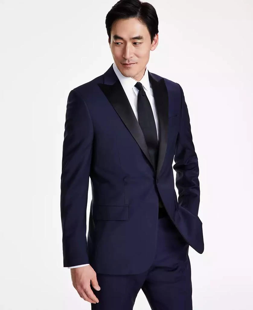 Brooks Brothers Men's Classic-Fit Stretch Solid Tuxedo Suit Separates Jacket 1