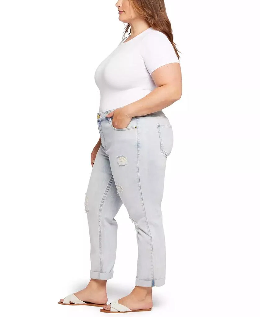 Seven7 Plus Size High Rise Slim Fit Jeans with Rolled Cuff 4
