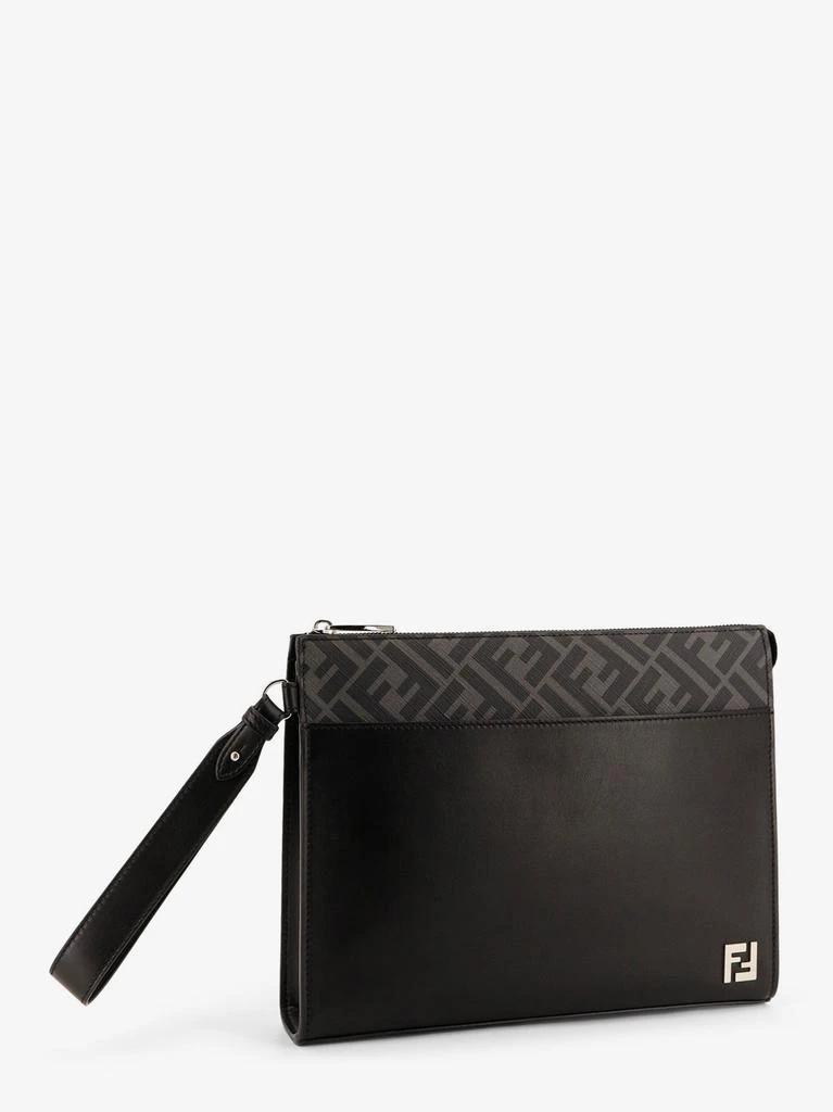 Fendi Squared FF leather clutch 3