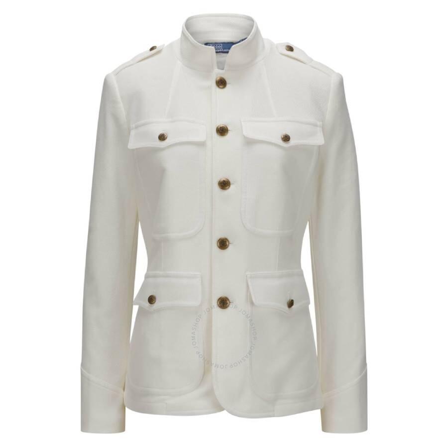 Ralph Lauren Buttoned Cotton Jacquard Blazer