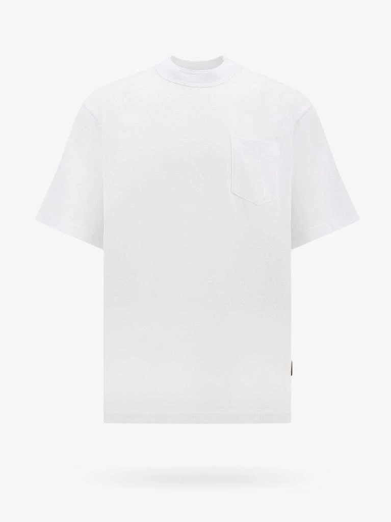 Sacai Cotton t-shirt with zip on the bottom 1